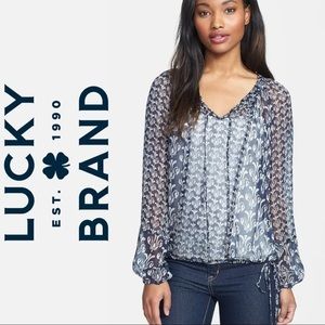 Bob Robshaw For Lucky Calimesa' Mix Print Blouse